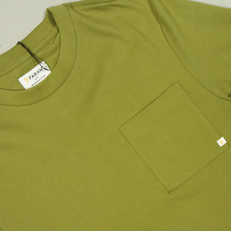 Farah Stacy Pocket T-Shirt - Moss Green-1